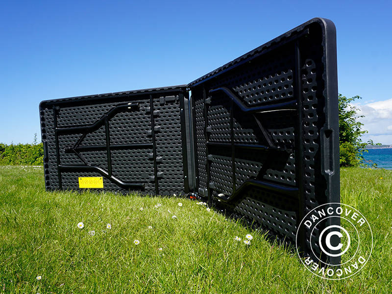 Klapbord 240x76x74cm, Sort (1 stk.)