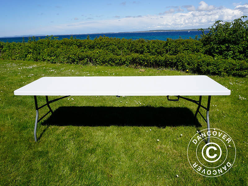 Klapbord 240x76x74cm, Lysegrå (25 stk.)