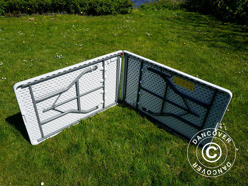 Klapbord 240x76x74cm, Lysegrå (25 stk.)