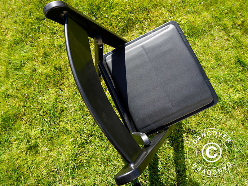 Klapstole Sort 44x46x77cm, 8 stk.