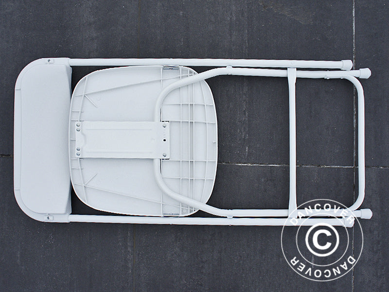 Festpakke, 1 klapbord (240cm) + 8 stole, Lysegrå/Hvid