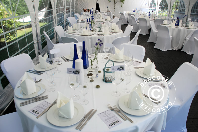 Stræk stolebetræk 44x44x80cm, Hvid (1 stk.)