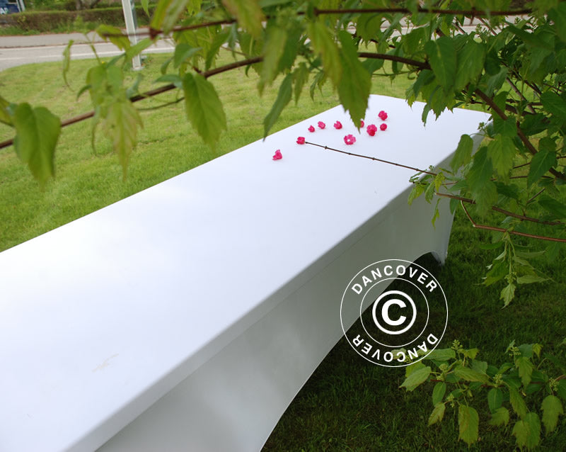 Strækdug 244x75x74cm, Hvid