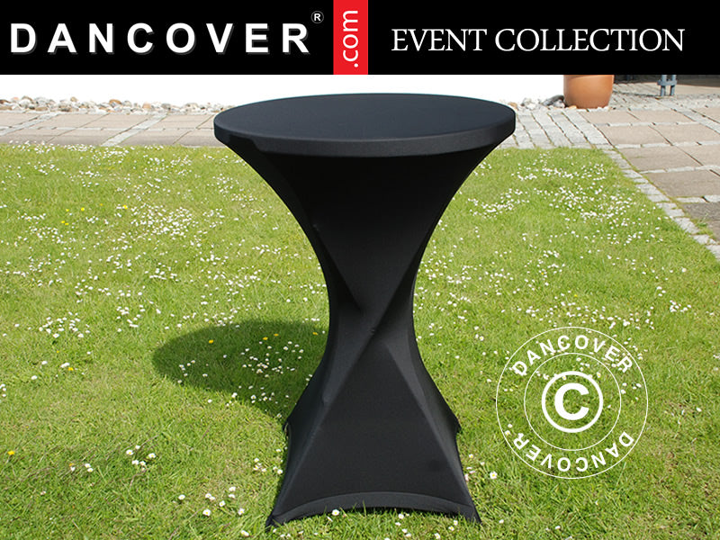 Strækdug Ø80x110cm, Sort