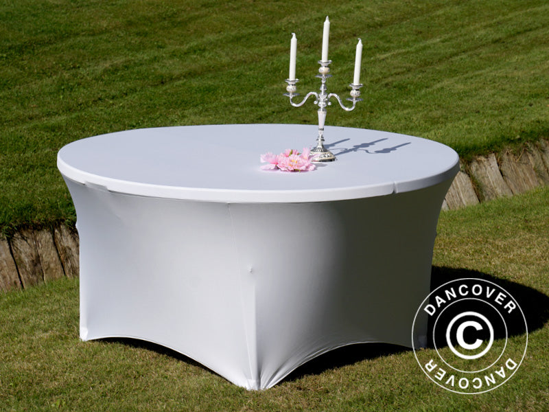 Strækdug Ø152x74cm, Hvid