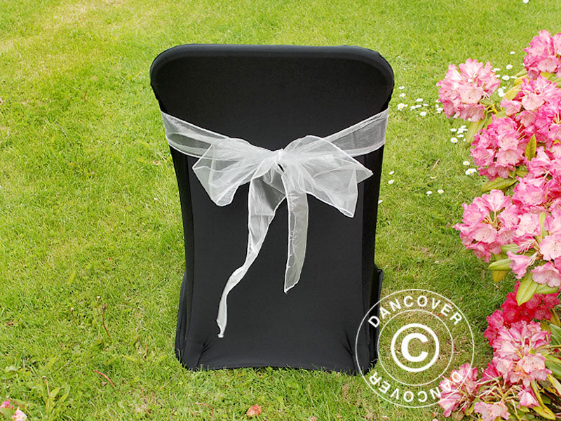 Stræk stolebetræk 44x44x80cm, Sort (10 stk.)