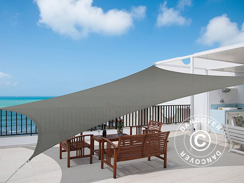 Solsejl 3x4m, Firkantet, Antracit