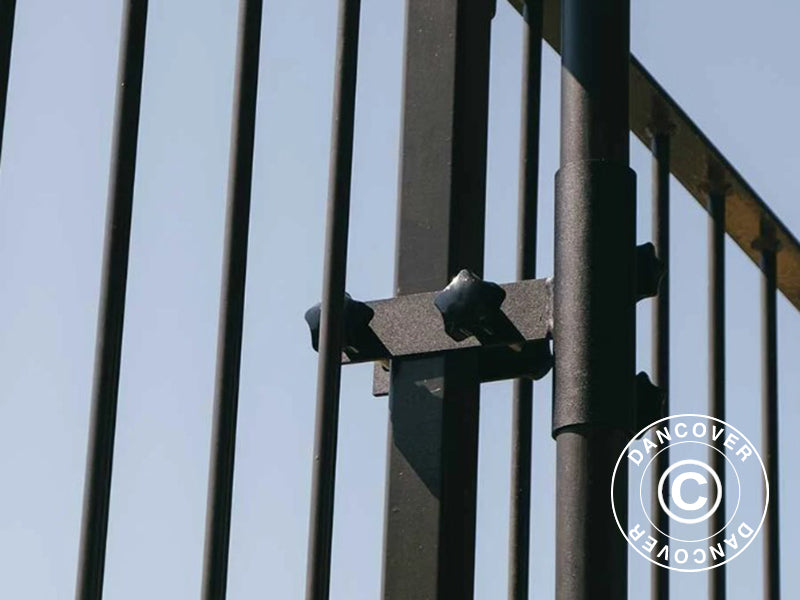 Parasolholder vandret til altangitter, Sort