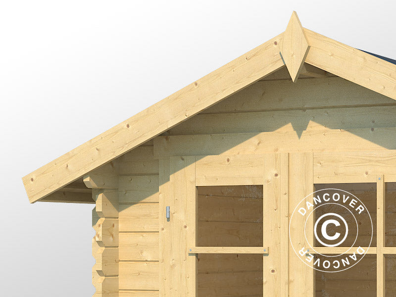 Redskabsskur i træ Toulouse 1,9x1,9x2,22m, 28mm, 3,4m², Natur