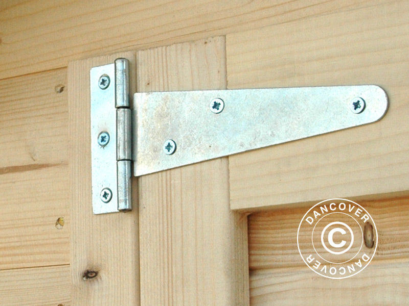 Cykelskur i træ, Bertilo Wallstore Velo, 2,06x1,02x1,35m, 2,1m², Natur