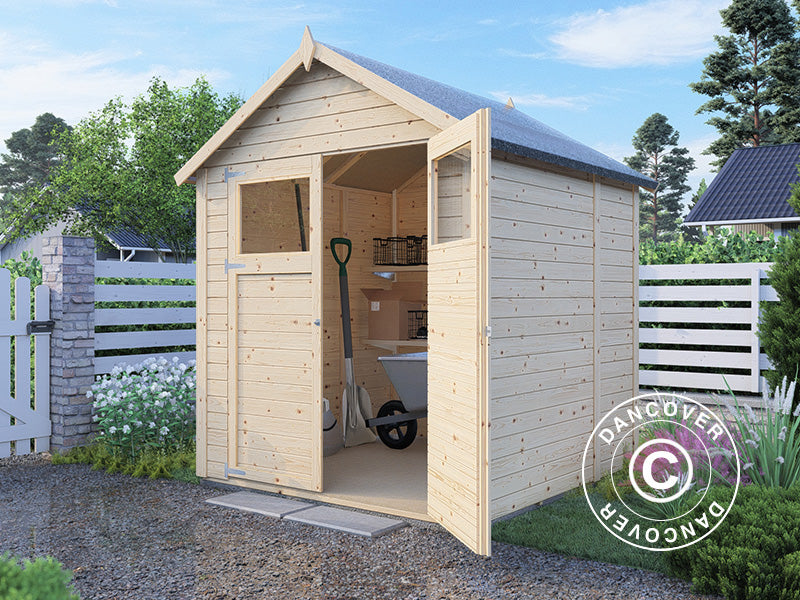 Redskabsskur i træ, Bertilo Sylt 2, 1,8x1,74x2,25m, 3,1m²