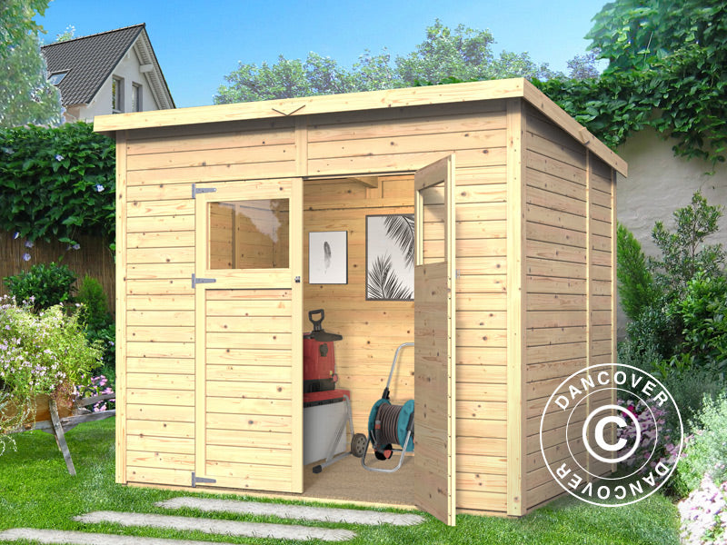 Redskabsskur i træ, Bertilo Amrum 3, 2,38x1,8x2,1m, 4,28m²