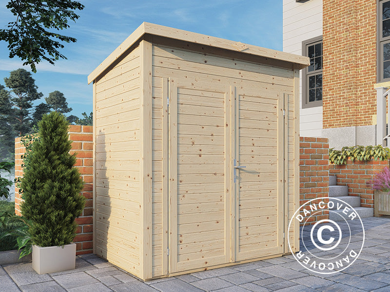 Redskabsskur i træ, Bertilo Timmo 1, 1,81x1,21x2,11m, 2,19m²