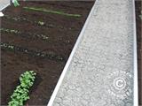 Spårseparatorprofiler till växthus med 30 markförstärkningsrutnät, 12m
