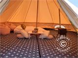 Glampingtältmatta för 4m TentZing® tält, 2 st., Blå/Vit