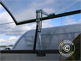 Ventilationsfönster med automatisk öppnare för växthus Strong NOVA 3m brett, Silver