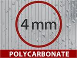 Greenhouse polycarbonate, Strong NOVA 30 m², 3x10 m, Silver