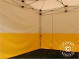 Gazebo pieghevole FleXtents® PRO 2,5x2,5m, PVC, Tenda da lavoro, Ritardante di fiamma, incluse 4 pareti laterali