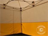 Gazebo pieghevole FleXtents® PRO 3x3m, PVC, Tenda da lavoro, Ritardante di fiamma, incluse 4 pareti laterali