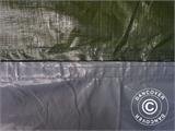 Förrådstält PRO 2x2x2m PE, med golvtäck, Grön/grå