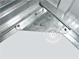 Metallgarage 3,8x4,8x2,32m ProShed®, Aluminium Grå