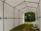 Capannone tenda PRO XL 3,5x8x3,3x3,94m, PVC, Bianco