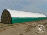 Tente de stockage/tunnel agricole 12x16x5,88m, PVC, Vert