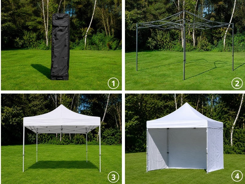 Sådan slår du et FleXtents® foldetelt op – trin for trin