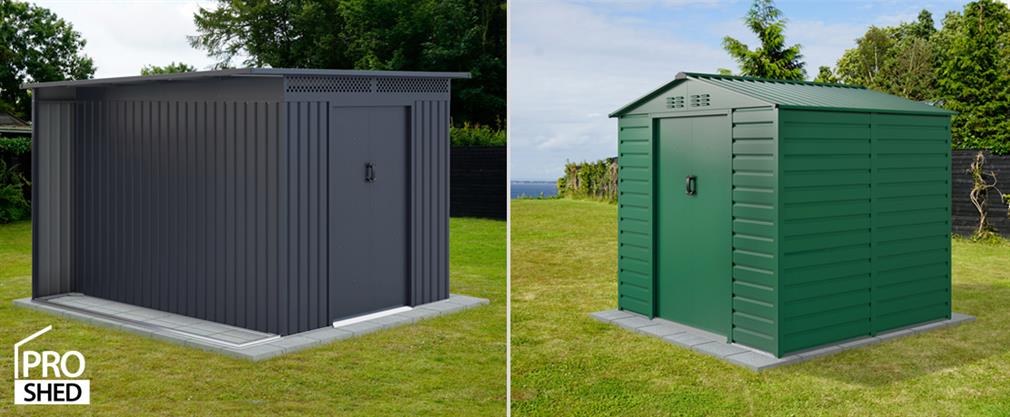 ProShed® redskabsskure i et elegant paneldesign
