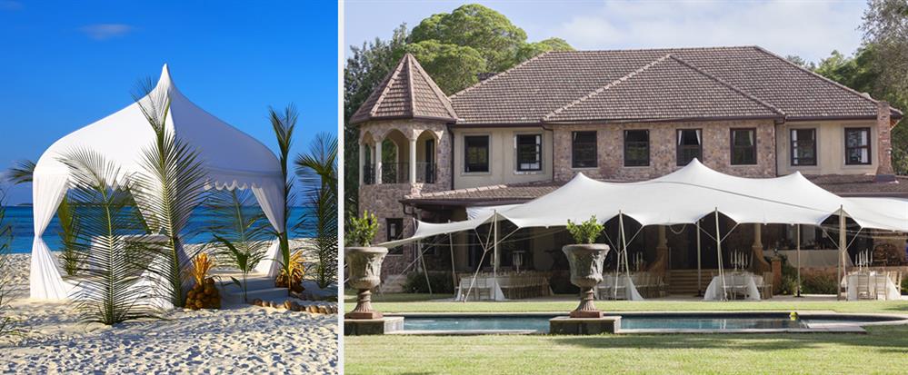 De forskellige typer af partytelte