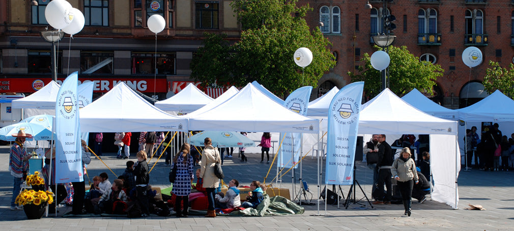 Pop-up telte gør fester og events nemmere