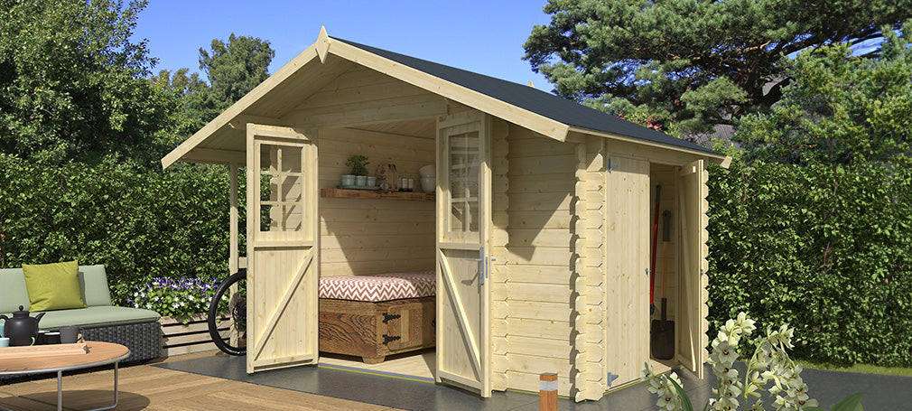 Skur til havemøbler