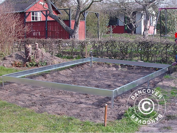 Drivhussokkel til Halls Popular 1,93x3,19x1,95m 6,2m²