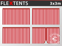 Sidevægge til Foldetelt FleXtents 3x3m, Stribet