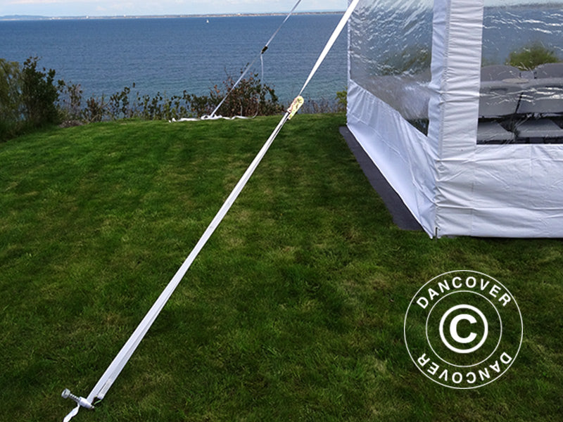 Safetypack 4 (jordspyd 60cm & stormstropper), Hvid