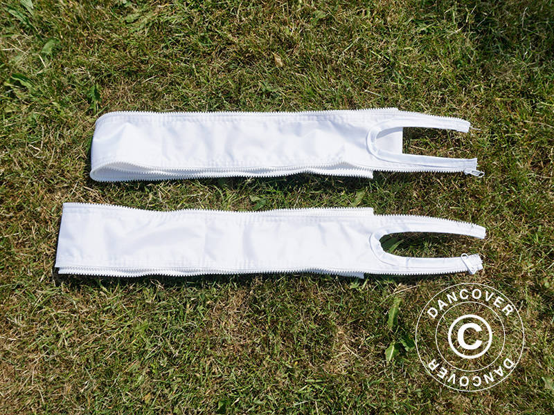 Samlestykke til FleXtents® PRO foldetelt 3m serien, Hvid, 2 stk.