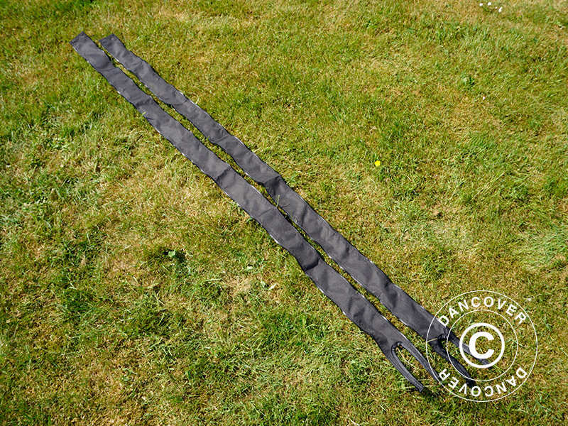 Samlestykke til FleXtents® PRO foldetelt 4m serien, Sort, 2 stk.