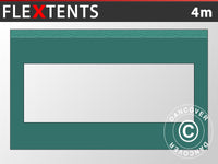 Sidevæg m/panoramavindue til FleXtents, 4m, Grøn