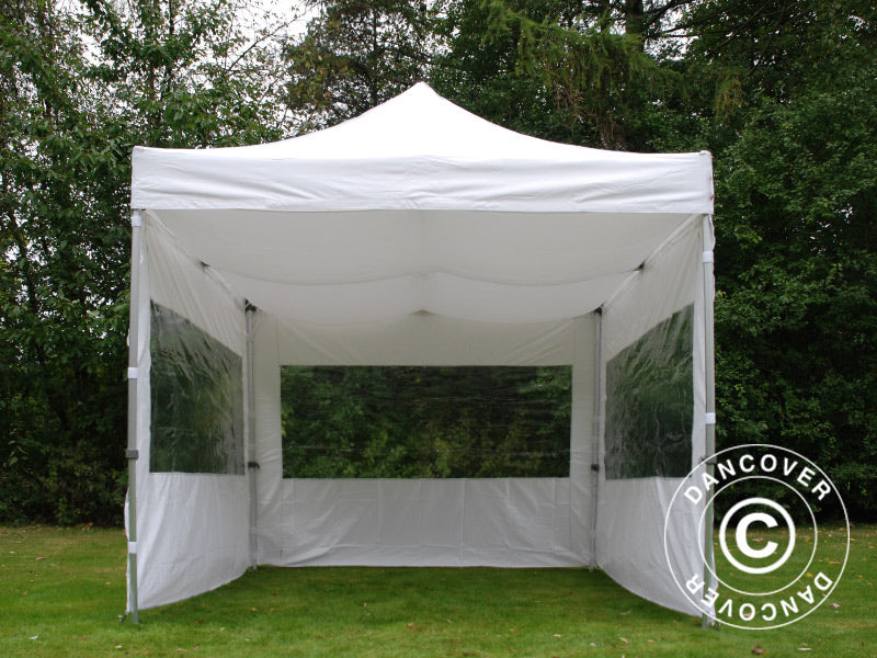 FleXtents loftdrapering, Hvid, til 4x4m Foldetelte