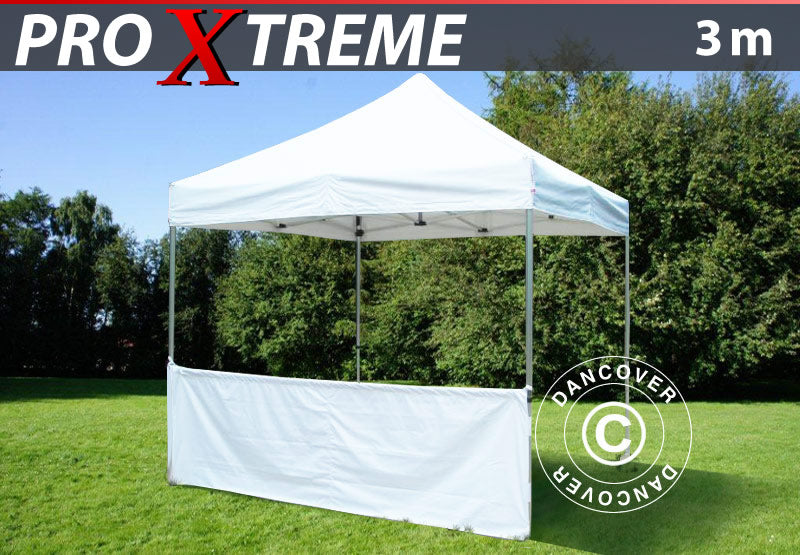 Halvvæg til FleXtents PRO Xtreme, 3m, Hvid