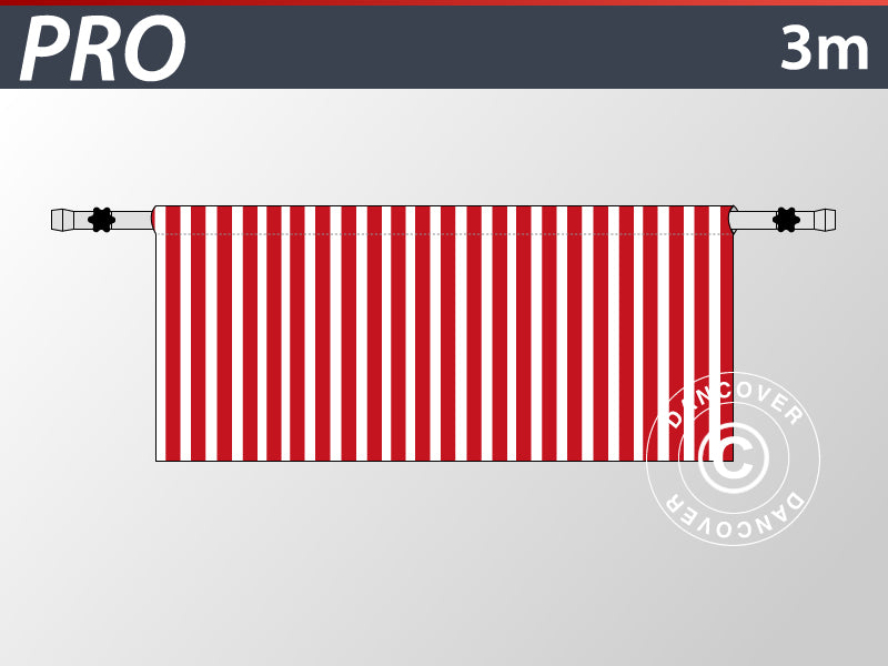 Halvvæg til FleXtents PRO, 3m, Stribet