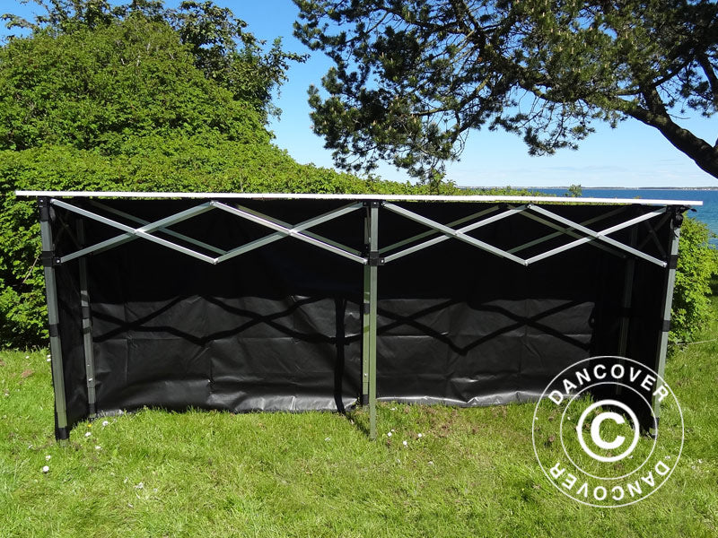 Sidepanel til FleXtents PRO foldedisk, 3m, Sort