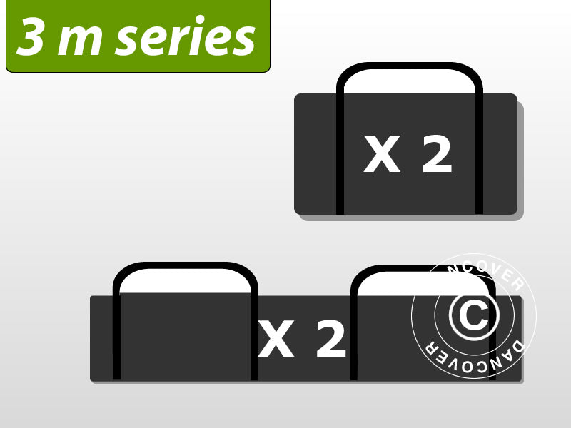 Opbevaringstaske pakke, festtelt 3 meter serien