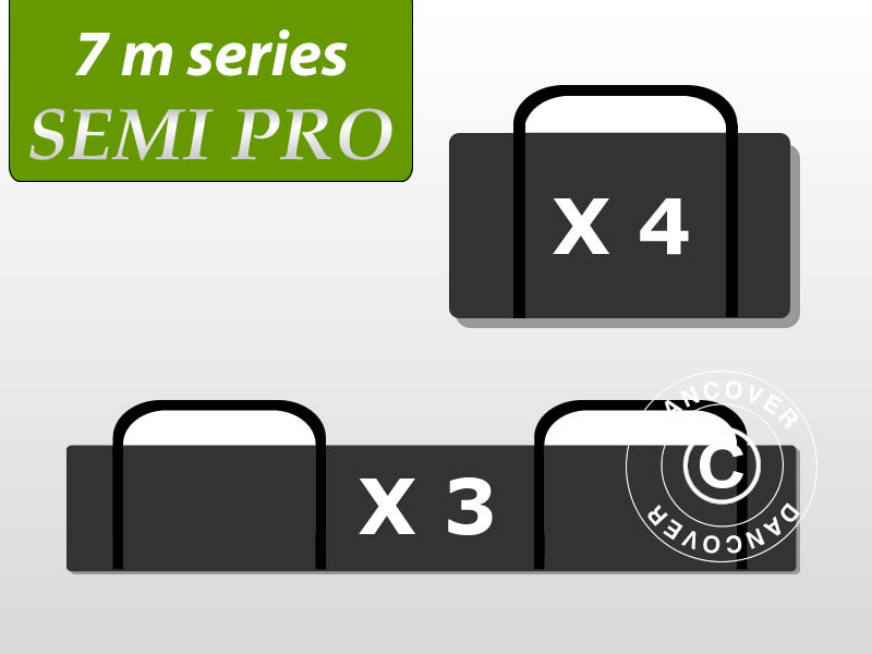 Opbevaringstaske pakke, festtelt 7 meter serien SEMI PRO