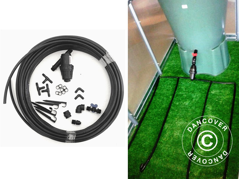 Vandingssystem til drivhus, selv-vandende, til 8m drivhuse