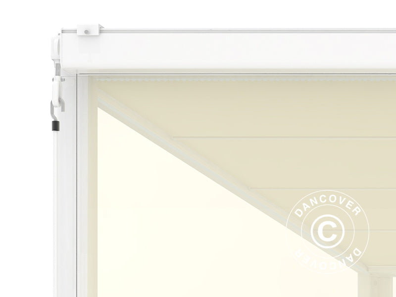 Sidevæg til pergola pavillon San Fernando, 3m, Beige