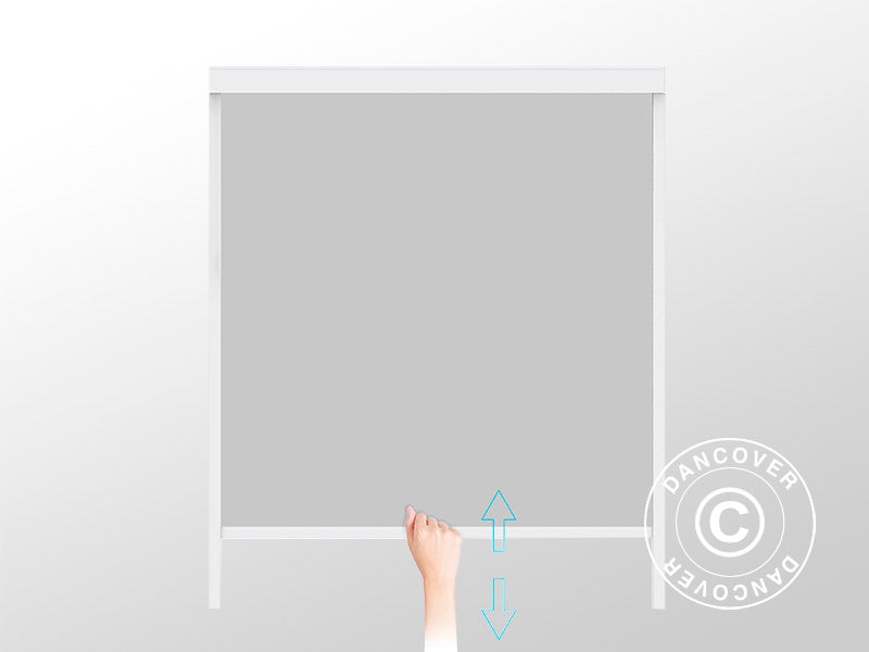 Sidevæg til bioklimatisk pergola pavillon San Pablo, 3m, Hvid/Lysegrå