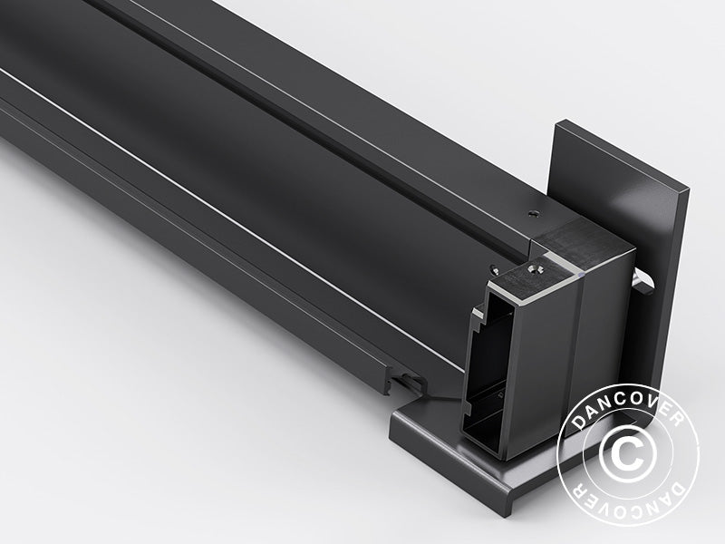 Vægbeslag til San Pablo pergola pavillon 3x3m, 3x4m og 4x4m, Sort, 2 stk.