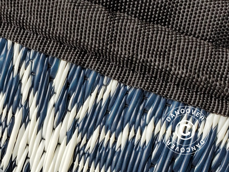 Tæpper til 5m TentZing® glampingtelt, 2 stk., Blå/Hvid