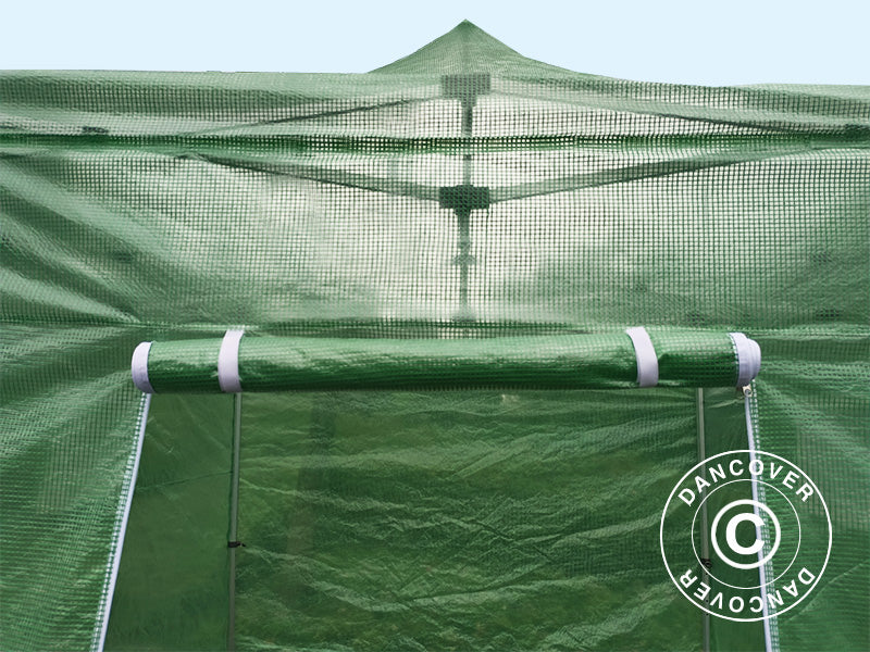 Cover til FleX Drivhus, 2x2m, PE, Transparent/Grøn